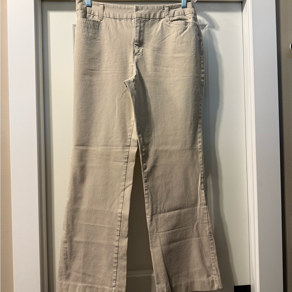 St. John's Bay Women's Cream Stretch Pants